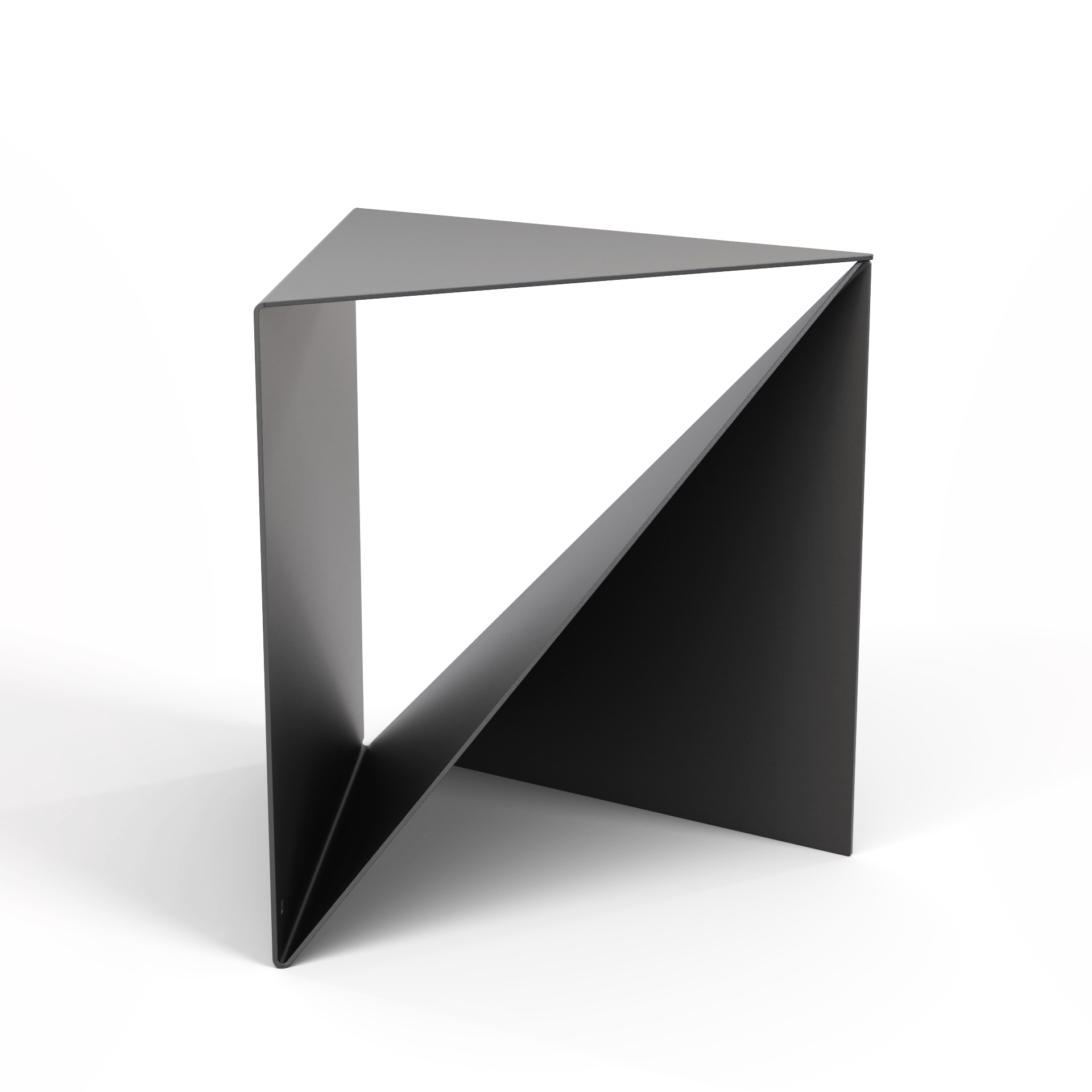 Beistelltisch TROY skulptural in Schwarz, Design Henrik Drecker — Rheinkant